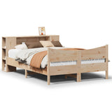 Bed Frame without Mattress 135x190 cm Double Solid Wood Pine 3323308