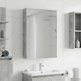 Bathroom Mirror Cabinet Concrete Grey 40 x 10.5 x 60.5 cm 889026