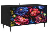 TV Cabinet KIEL 69 x 33 x 50.5 cm Black Oak Engineered Wood 8007023
