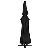 Garden Parasol with Aluminium Pole 500 cm Black 47368