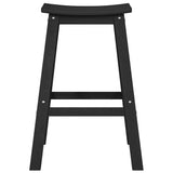 Bar Stool 2 pcs Black 52 x 43 x 73.5 cm HDPE 42006611
