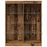 LED Sideboard Old Wood 81 x 37 x 100 cm Engineered Wood 863048