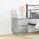 Bedside Cabinet Concrete Grey 39 x 34.5 x 50 cm Engineered wood 869616