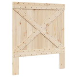 Bed Frame without Mattress with Headboard 90x200 cm Solid Wood 3281574