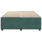 Bed Frame without Mattress Dark Green 140x190 cm Velvet 3285009