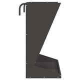 Hay Feeder Black 71 x 33 x 70 cm Cold-Rolled Steel 874630