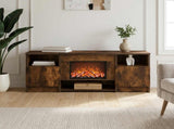 Electric Fireplace Smoked Oak 98 x 28.5 x 40.5 cm 8021195