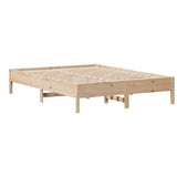 Bed Frame without Mattress 140x190 cm Solid Wood Pine 3306900