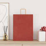 Paper Bags 250 pcs with Handles Red 32x12x42 cm 4101984