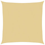 Sun Shade Sail Sand 6x6 m 100% Polyester Oxford 4000415