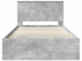 Bed Frame with Headboard Concerte 90 x 200 cm Solid Pine Wood 3411058