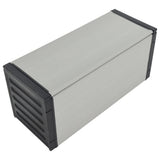 Garden Waste Basket Grey 85x34x40 cm 340988