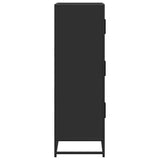 Highboard Black 68x35x106.5 cm Engineered Wood and Metal 849069