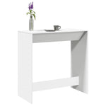 ZNTS Bar Table White 102x50x103.5 cm Engineered Wood 854427