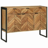 Sideboard Brown 100 x 30 x 75 cm Solid Acacia wood 374109