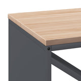Firewood Rack with Wooden Top Anthracite 100.5x35.5x40 cm 864257