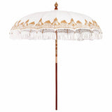 Balinese Parasol Cream 215 x 215 x 260 cm Cotton and solid wood 42006453