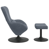Egg Chair with Footstool Dark Grey 63 x 73 x 90 cm Velvet 42002745