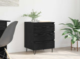 Sideboard Black Oak 40 x 35 x 70 cm Engineered Wood and Iron 881707