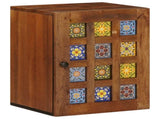 Bathroom Furniture Set with Shelf 5 pcs Walnut Solid Mango Wood 3310093