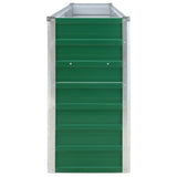 Raised Garden Bed 320x40x77 cm Galvanised Steel Green 47049