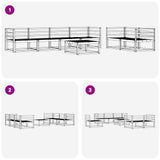 Outdoor Sofa Set 7 pcs White 3386078