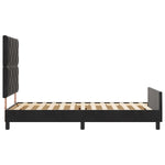 ZNTS Bed Frame Black 90x190 cm Velvet 3344977