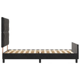 ZNTS Bed Frame Black 100x200 cm Velvet 3344989