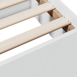 Bed Frame with Drawers without Mattress White 135x190 cm Double 3280314