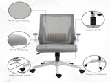 Mesh Office Chair, Desk Chair with Lumbar Support, Flip-up Armrest, Swivel Wheels, Adjustable T3398P344714