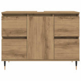 Bathroom Cabinet Artisan Oak 80x33x60 cm Engineered Wood 857233