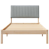 Bed Frame with Headboard Brown 100 x 200 cm Solid Pine Wood 878909