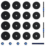 2-in-1 Dumbbell Set Black and Blue 121 x 19.5 x 19.5 cm 3403861