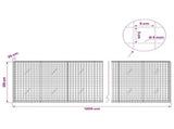Gabion with 5 mm Wire and 5x5 cm Mesh 1200x20x100 cm 3464082