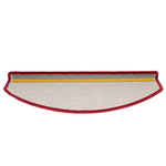 Stair Mats 15 pcs 65x24x4 cm Bordeaux Half Round Large 133889