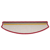 Stair Mats 15 pcs 65x24x4 cm Red Half Round Large 133889