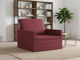 Armchair Wine Red 70 x 81 x 82 cm Fabric 42041010
