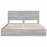 Storage Bed Grey Sonoma 180 x 200 cm Engineered Wood 3409529