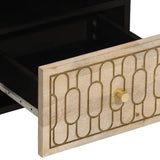 TV Cabinet 100x33x46 cm Solid Wood Mango 358266