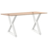 Dining Table Legs 2 pcs White 70x cm Steel 4012725