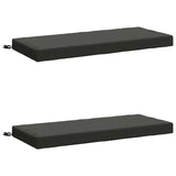2-Piece Bench Cushions SOEST 2 pcs 100% Polyester Anthracite 950149