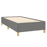 Bed Frame without Mattress Dark Grey 100x203 cm Twin XL Fabric 347201
