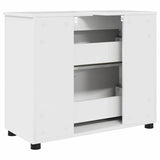 Bathroom Cabinet with Drawer High Gloss White 76.5 x 35 x 64 cm 883298