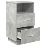 Bedside Cabinets 2 pcs with 2 Drawers Concrete Grey 36x36x68 cm 858585