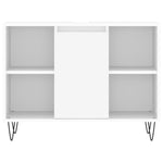 ZNTS 3 Piece Bathroom Furniture Set White Engineered Wood 3190299