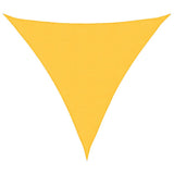 Sunshade Sail Oxford Fabric Triangular 5x5x5 m Yellow 135620