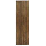 Book Cabinet/Room Divider Brown Oak 80x30x103 cm Engineered wood 813619