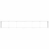 Garden Raised Bed Light Brown 600 x 80 x 45 cm Galvanised Steel 42017342