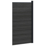 Fence Panel WPC and Aluminium Black 42039078