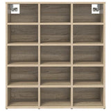 Shoe Cabinet Sonoma Oak 77.5 x 30 x 83.5 cm Engineered Wood 808723